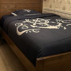 Full size bed and mattresses