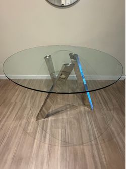 Modani Round Glass Dining Table
