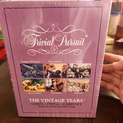Trivia Pursuit the vintage years card set game