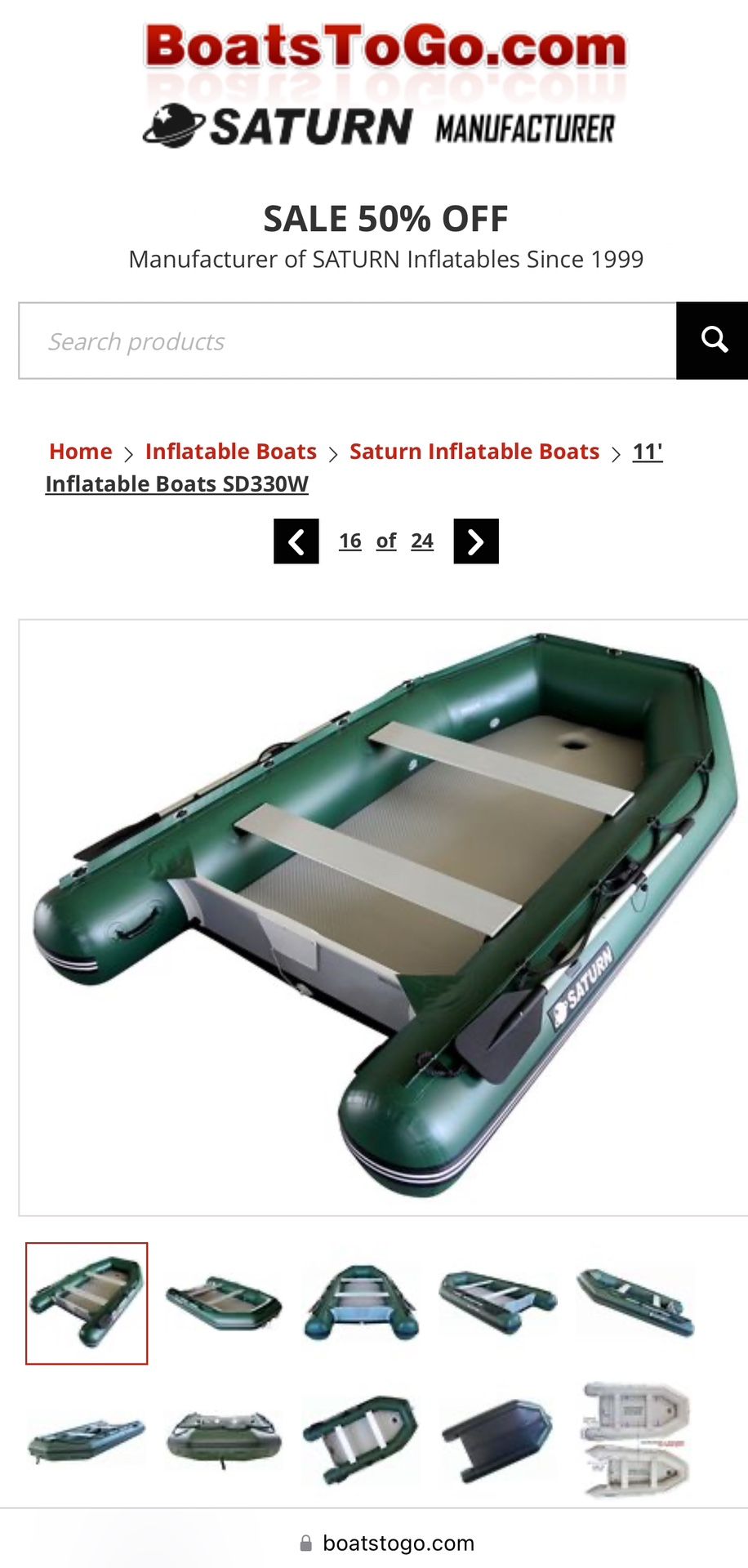 Saturn Heavy Duty Inflatable Boat
