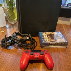 PS4 Slim 1TB With Controller And Games