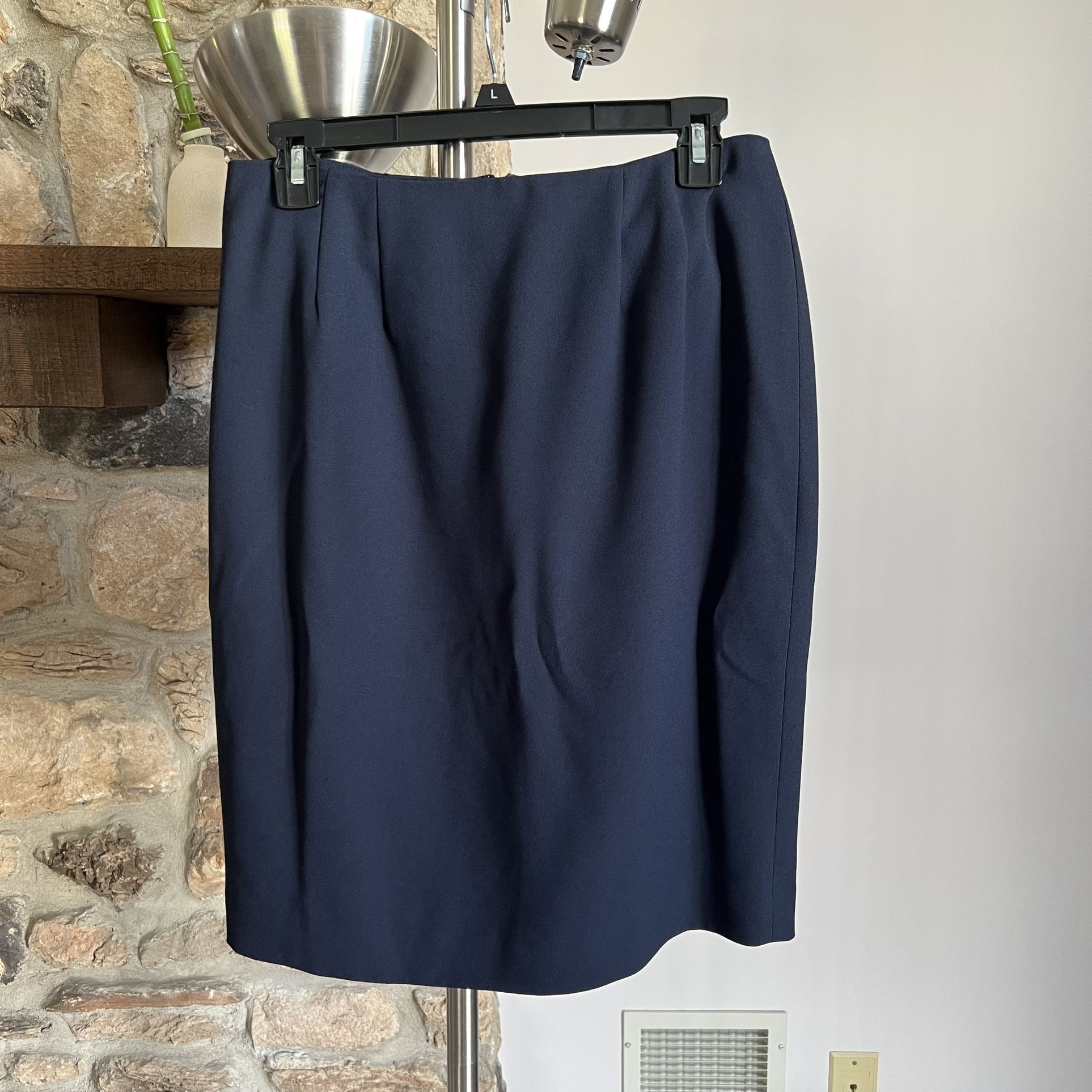 Valerie Steven's Navy Blue Pencil Skirt 