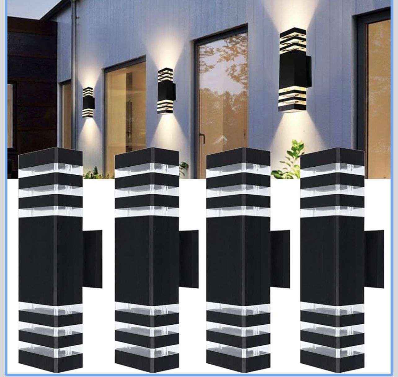 LED Wall Light 4 pack