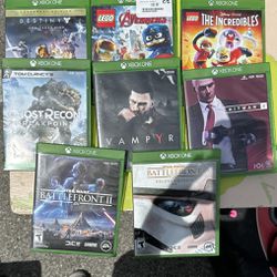 Assorted Xbox One Video Games