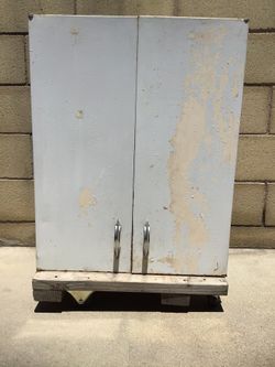 Vintage Steel Hanging Cabinet
