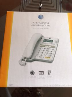 Corded speaker phone /new , open box