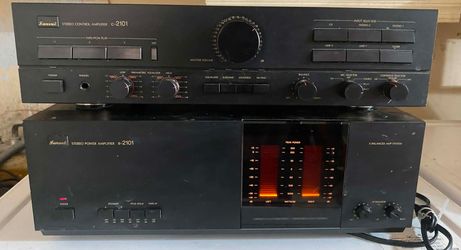 Vintage Sansui B-2101 power amp & C-2101 pre amp stack