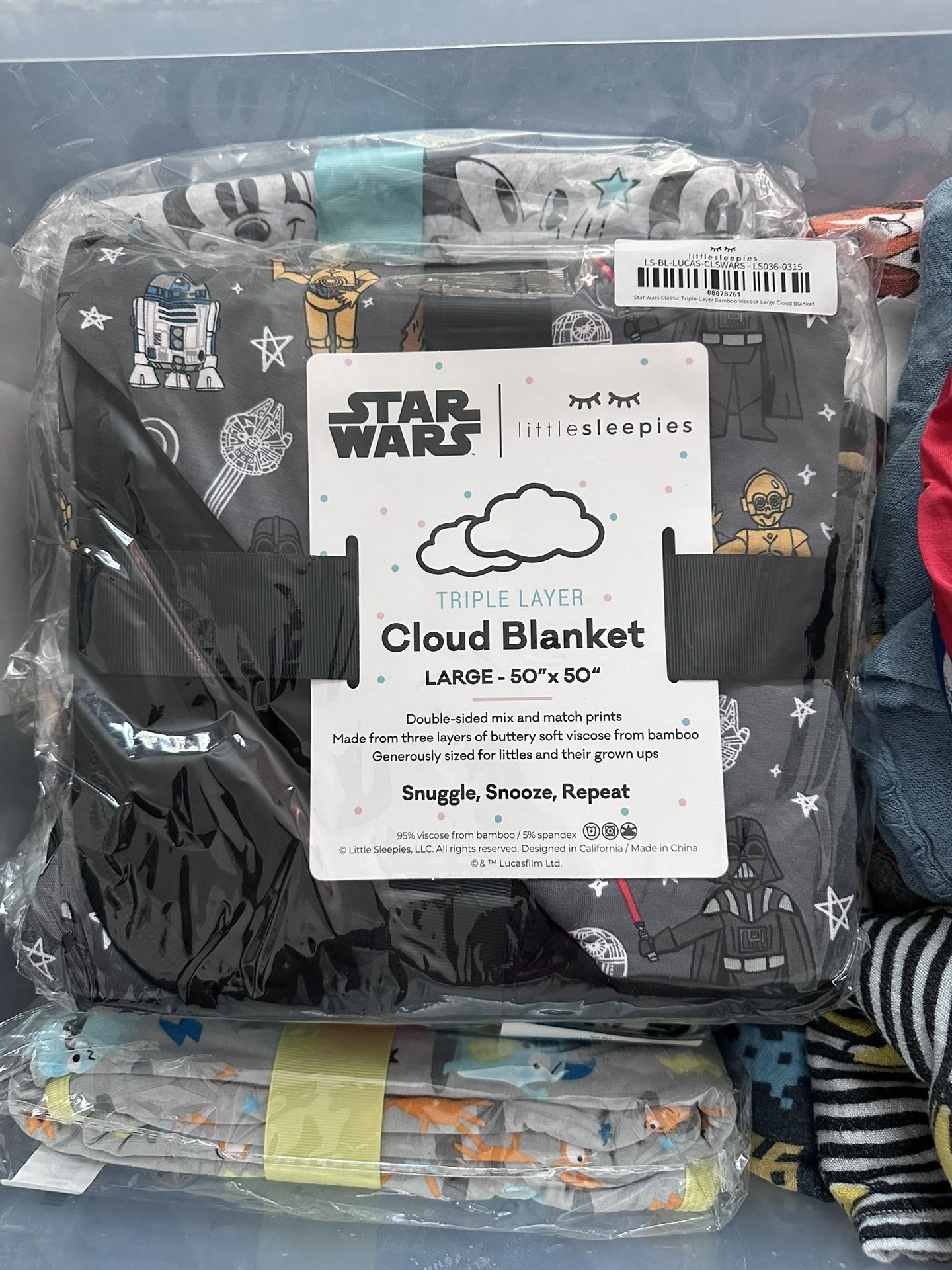 Little Sleepies STAR WARS Large Cloud Blanket