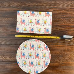 Fun Lama Desert Plates
