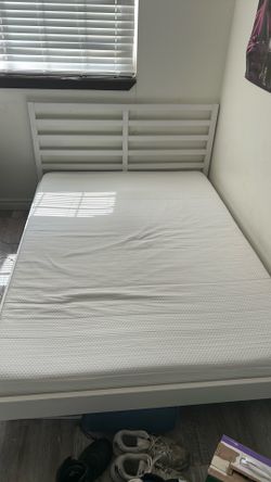 Full size bed frame + mattress