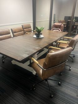 Comedor o mesa de oficina con 6 sillas