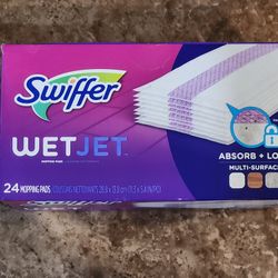 Brand New Box Of Swiffer Wet Jet Mopping Pads 24 Count
