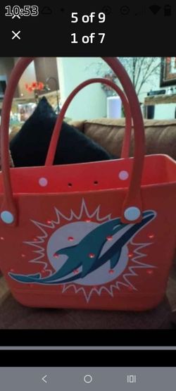 Miami Dolphins Foco *Big" Logo Print Tailgate Tote Bag Brand new w tags! Rare!
