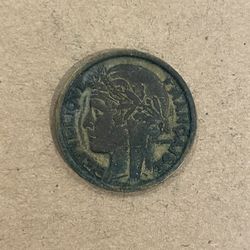 1931 France 1 Francs Coin 