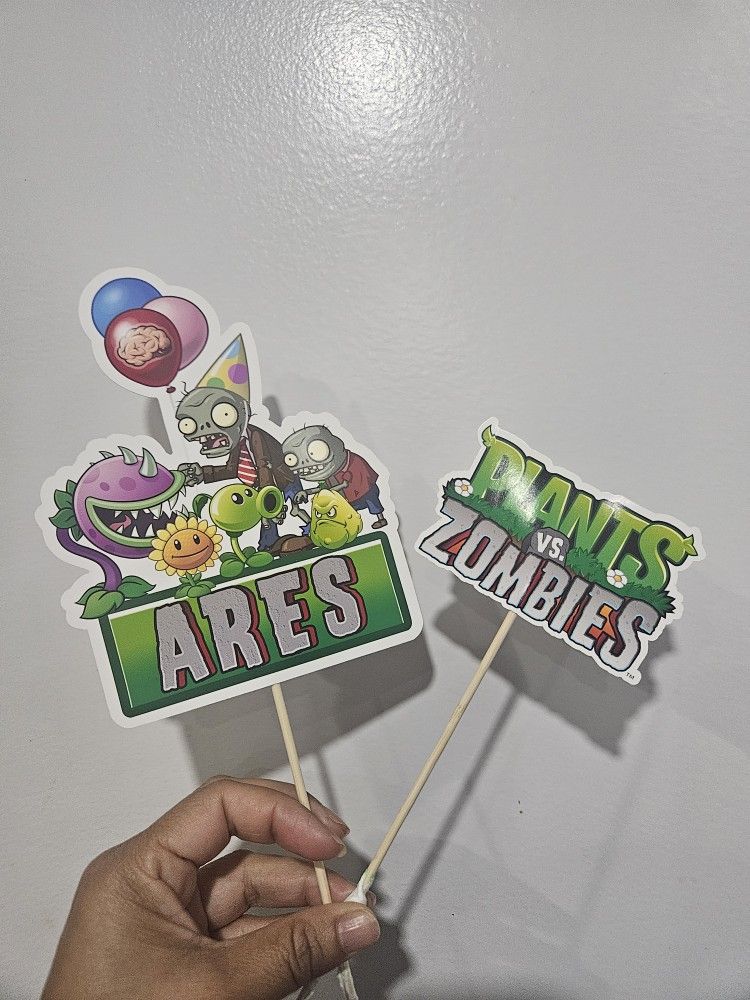 Plants Vs Zombies Cake Topper
