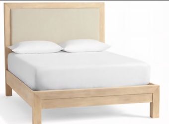 Pottery Barn Fabric King Size Bed  Headboard Only New 