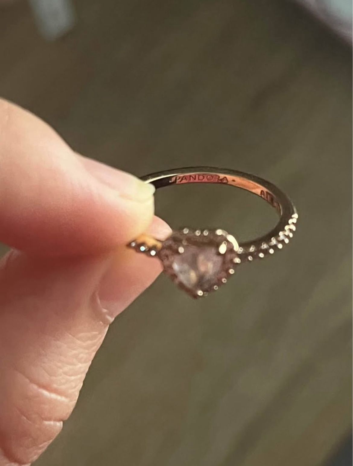 Pandora Elevated Heart Promise Ring