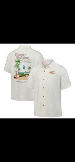 XL Tommy Bahama LA Dodgers Camp Shirt XL
