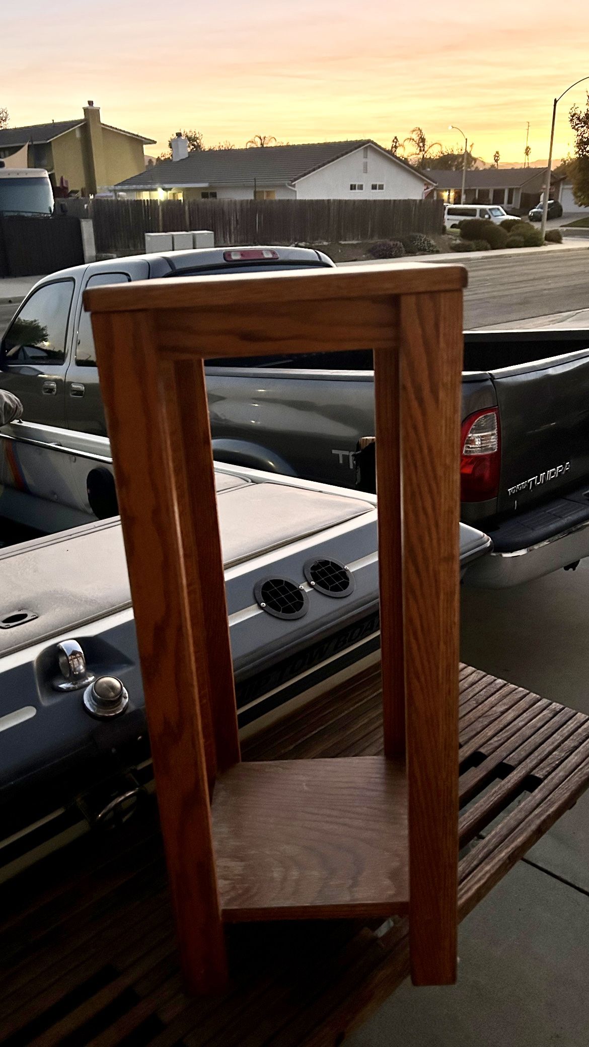 Solid Wood End Table