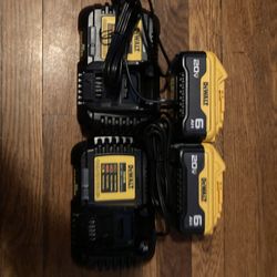 BRAND NEW Dewalt 6ah Batteries With Charger NEVER USED