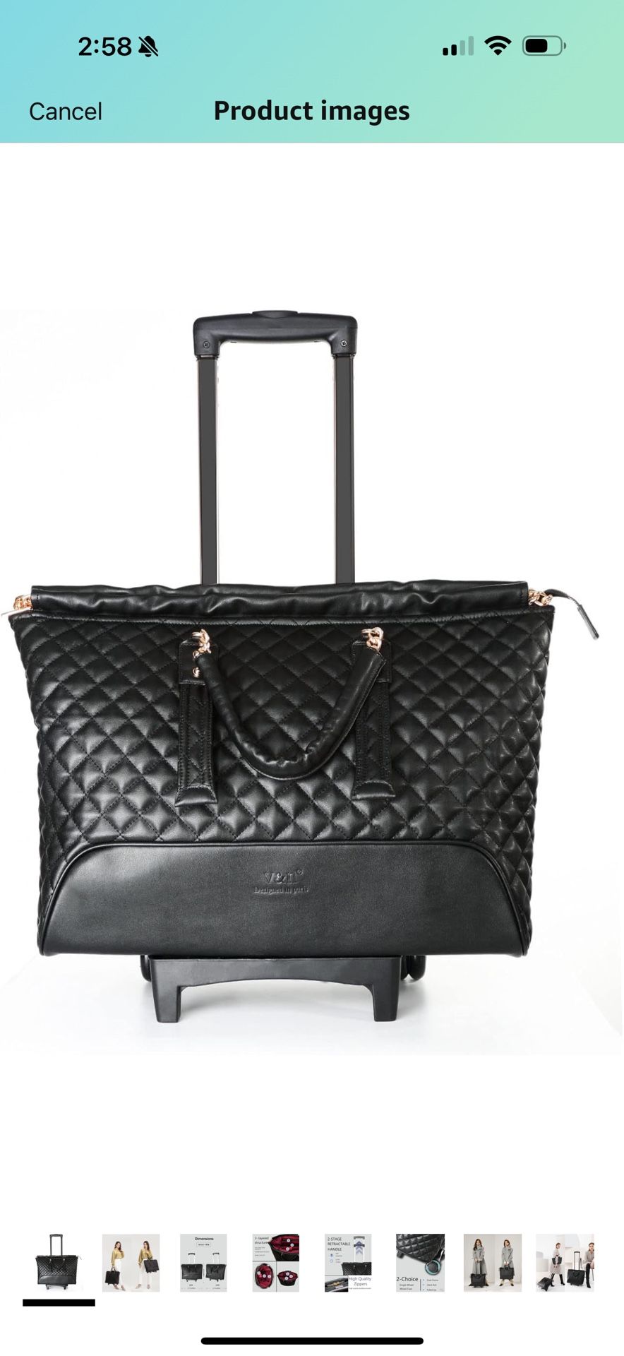 VH&GRED Lightweight Trolley Bag Carry-on Luggage - Female Boarding Bag for Short Trips - 16 Inch Fashion Suitcase