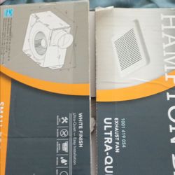 Ultra-Quiet Exhaust Fan White Finish