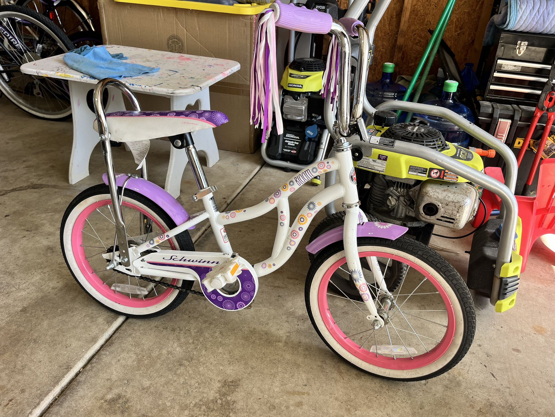 Giant Balance Bike And 16” Swchinn Girl Bikes