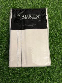 Ralph Lauren “Juliet” Woven Frame Euro Sham NEW