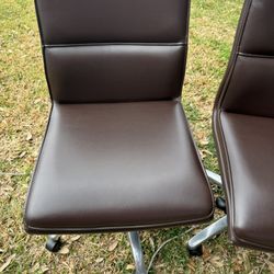 Two Leather Office Like New