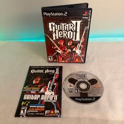 Guitar Hero II (PlayStation 2 PS2) Black Label CIB Complete & Tested 2006 Works