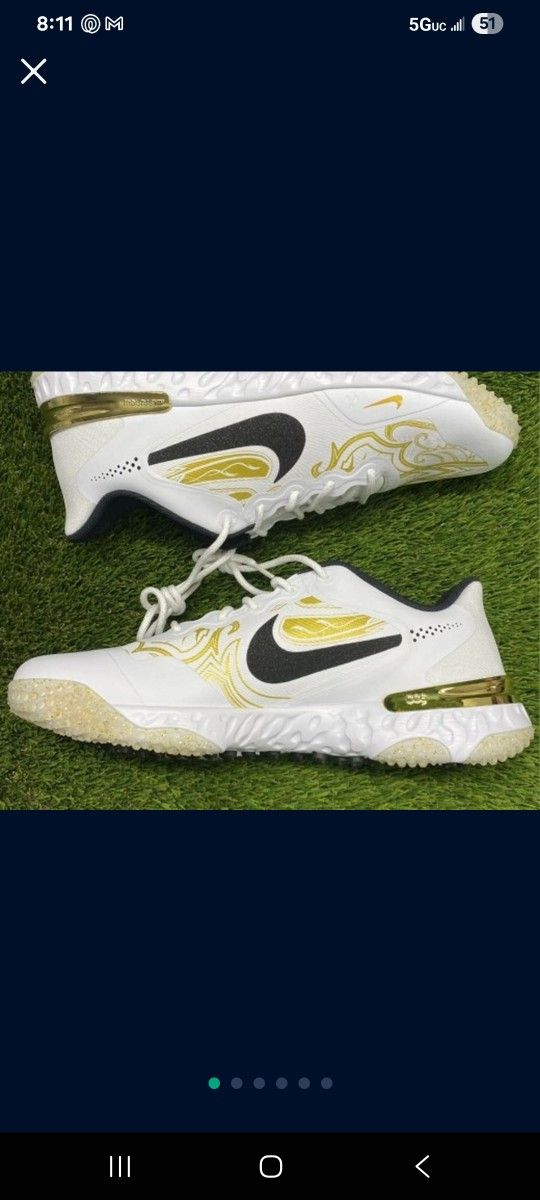 Brand New Nike Alpha Huarache Elite Turf Shoes Baseball, Softball