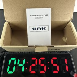 Small Gym Timer Clock, Stopwatch, Workout Interval Timer with Built-in Powerful Magnet, Large LED Digital Display, Home Accessories Countdown Clock fo