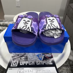 RIPNDIP Lord Nermal Slides (Purple Camo) / size 8M
