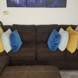 1 Year Old Brown Ashley Sofa 