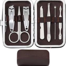 new Manicure Set, Nail Clipper Set Men Women Toe Finger Nail Clipper Personal Care Tools with Portable Travel Case Manicure Pedicure Tools Grooming Ki