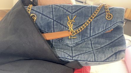 Saint Laurent Denim Puffer Medium - Small Tear so $500 OFF