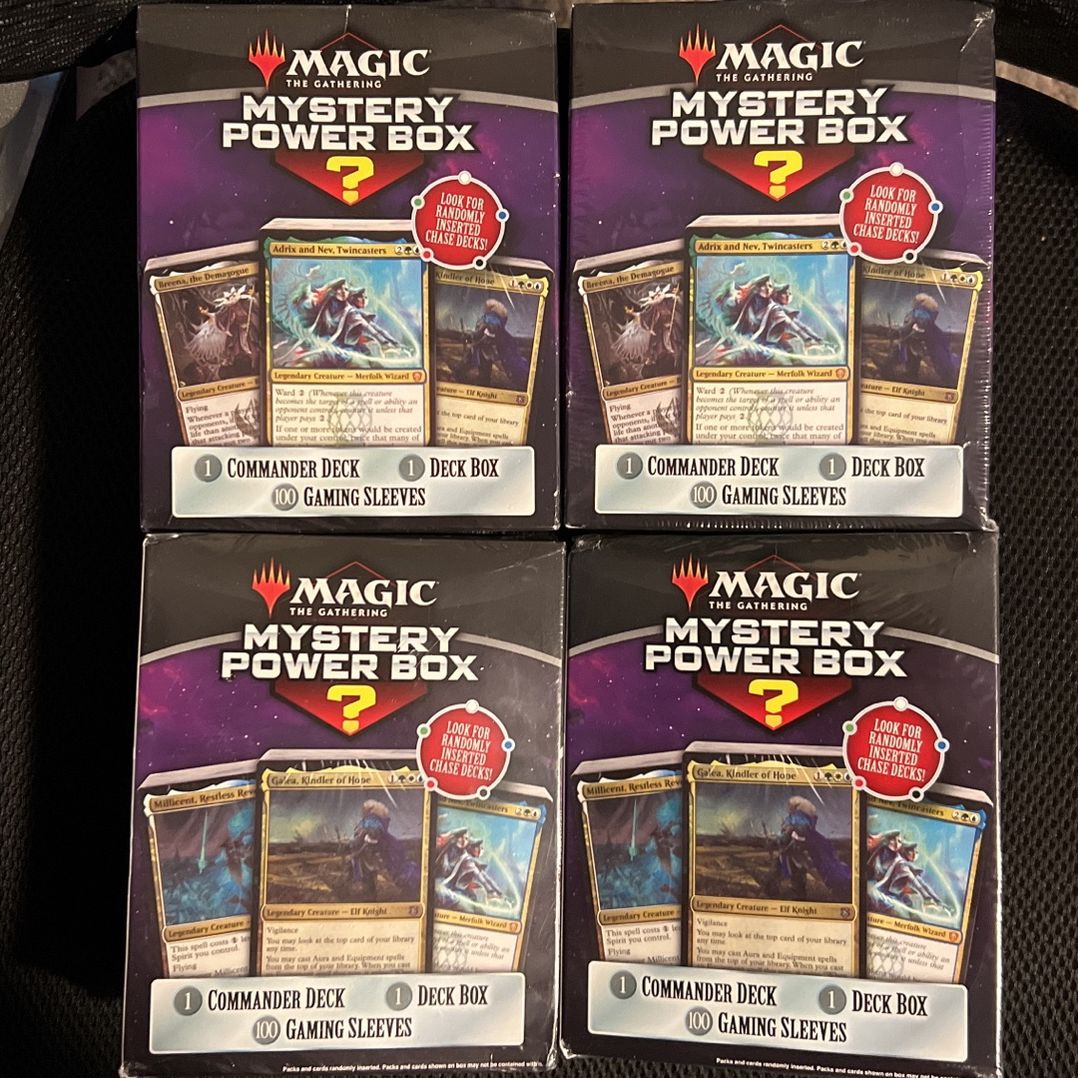 mtg mystery power box commander deck list MTG 2023 Magic The Gathering Mystery Power Box Commander Deck, Deck Box,  Sleeves for Sale in Federal Way, WA