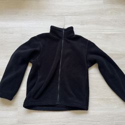 Uniqlo Men’s Fluffy Yarn Black Jacket L Large