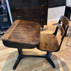 Vintage Industrial School Desk - American Seating Company