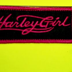 Harley-Davidson "HarleyGirl" Sew-on  Patch, Size: 4" x 1.3/4".