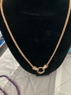18ct gold over stainless steel necklace