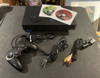 Sony PlayStation 2 Console Bundle Including 2 Games, Controller & Memory Card