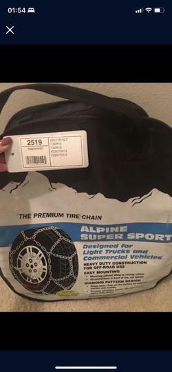 NEW LACLEDE 2519 Alpine Super Sport Light Truck and Commercial Vehicle Diamond Quick Fit Off-Road Snow Chains