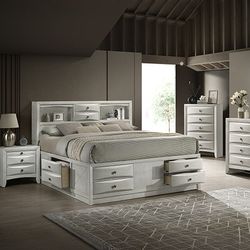 Brand New! 7pc Queen/king Bedroom Set 😍/ Take It Home With $39down/ Hablamos Español Y Ofrecemos Financiamiento 🙋🏻‍♂️