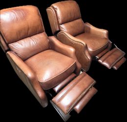 Leather recliner