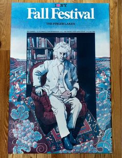 RARE 1970s Original Milton Glaser "I Love NY Fall Festival" Poster (24" x 36")