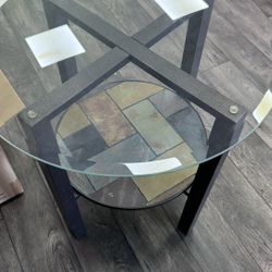 Glass End Table