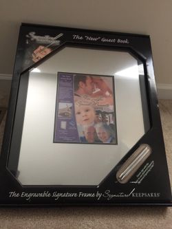 Engravable Signature Frame Guestbook