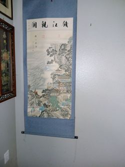 Large Handpainted Chinese Scroll