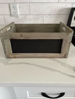 Magnolia Chalkboard Crate